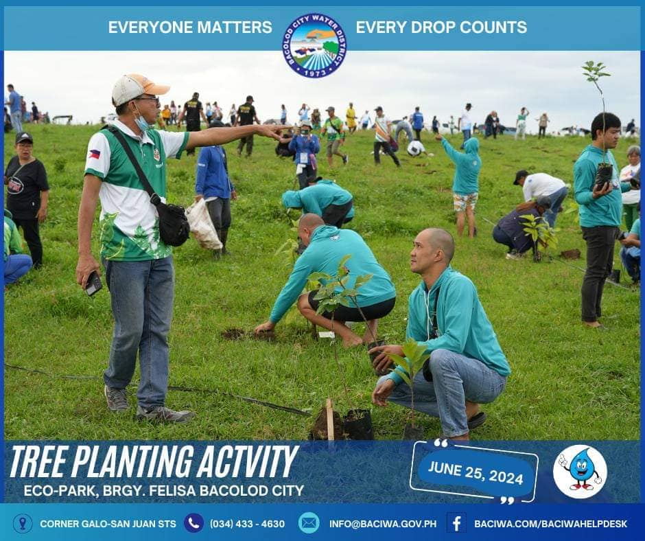 BACIWA participated in tree planting activity at Eco-park, Brgy. Felisa ...