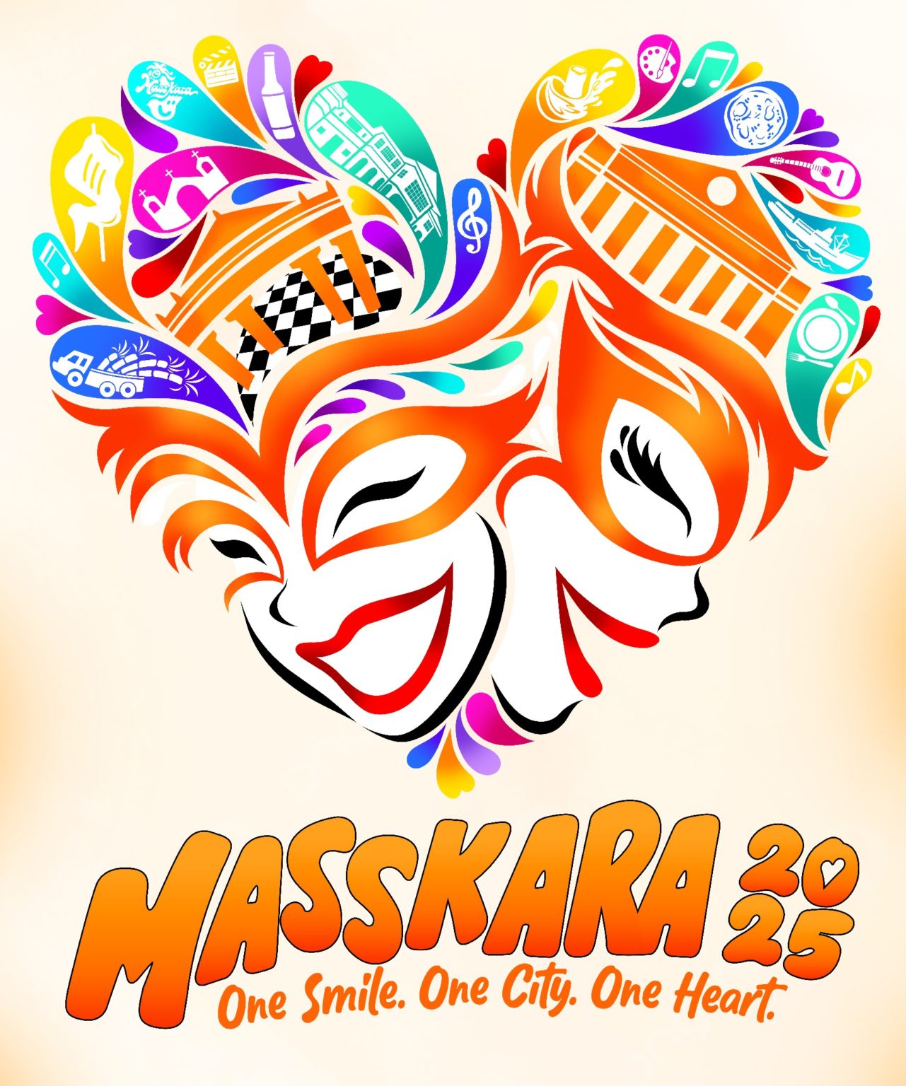 Maskaran Design MassKara 2025 unveils logo and theme: 'One Smile, One City, One Heart ...
