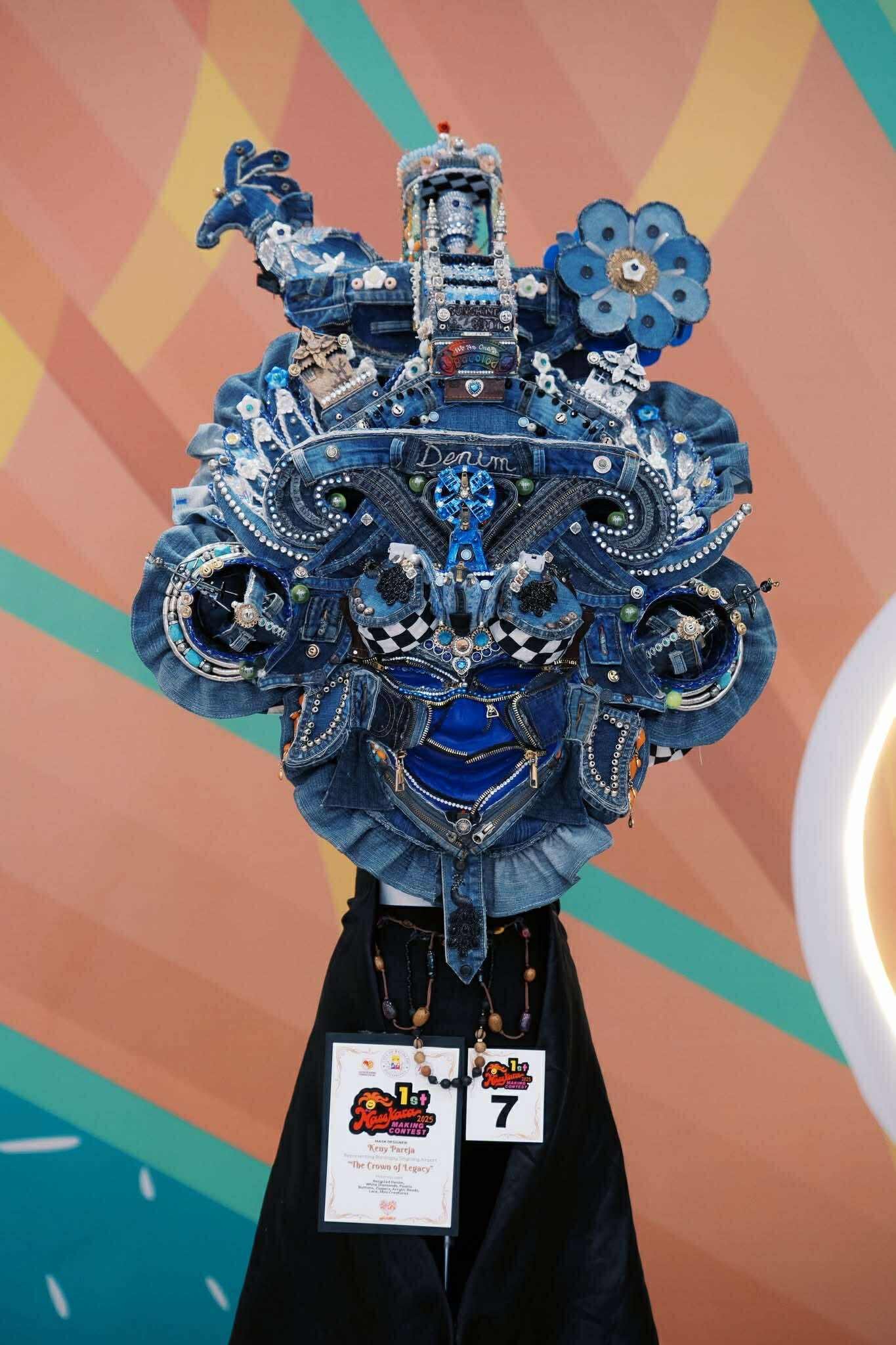 Kamara Mask Denim-Inspired ‘Crown of Legacy’ Wins First MassKara Mask-Making ...